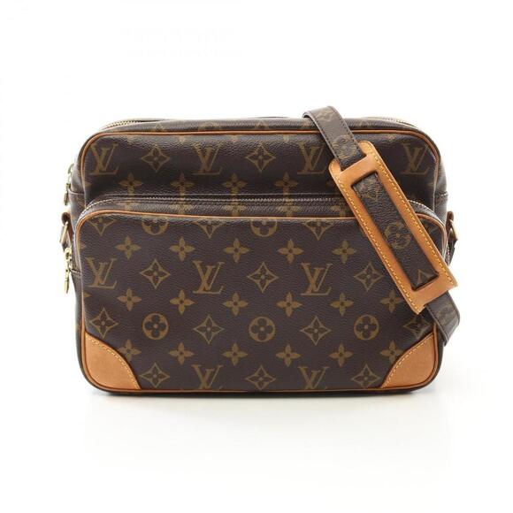 LOUIS VUITTON Brown Monogram Leather Shoulder Bag - Picture 1 of 11